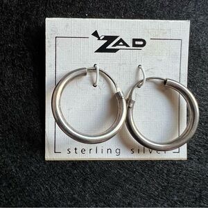 🆕 ZAD 🫧 Sterling Silver Hoop Earrings